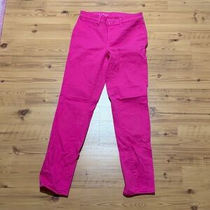 Talbots flawless five pocket slim ankle jeans hot pink size 2 long